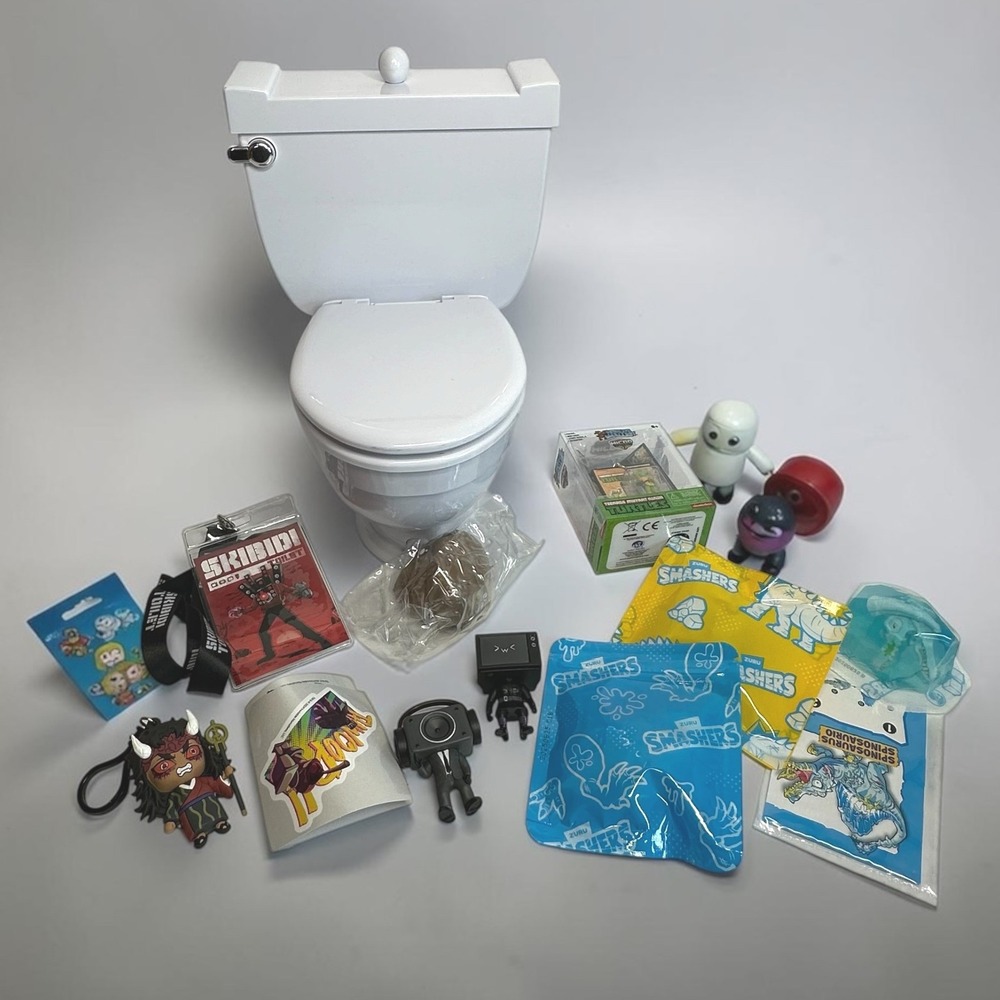 Random Toy Lot Skibidi Smasher Figures Mini Toilet Toys Keychains Mixed